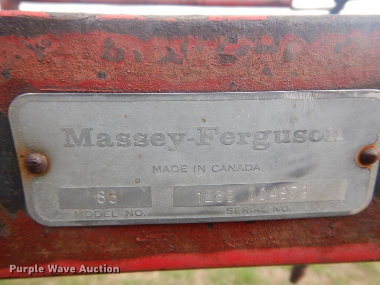 image for item DK0742 Massey Ferguson 86  six bottom plow