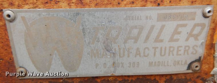 image for item DK0747 WW Trailer  utility trailer