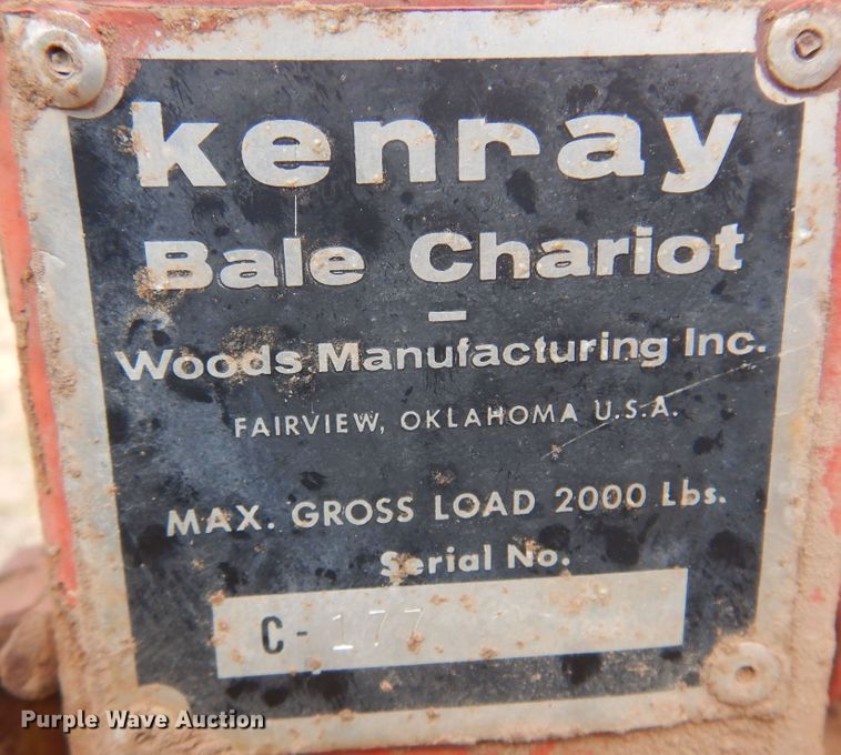 image for item DK0750 Kenray Bale Chariot  hay bale mover