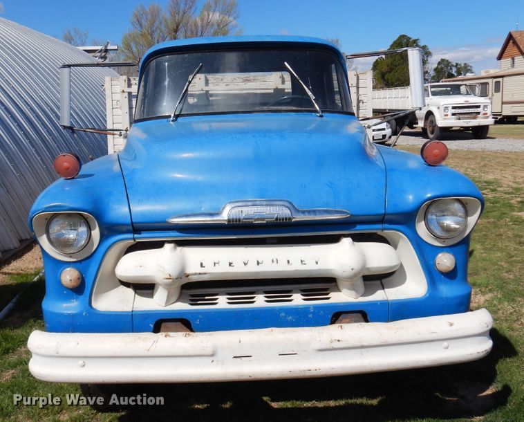 image for item DK0784 1956 Chevrolet 6100  grain truck