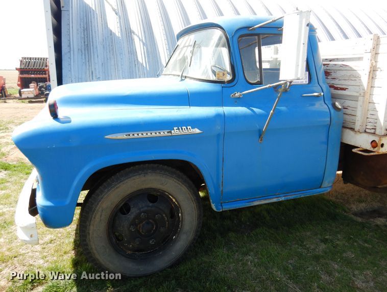 image for item DK0784 1956 Chevrolet 6100  grain truck