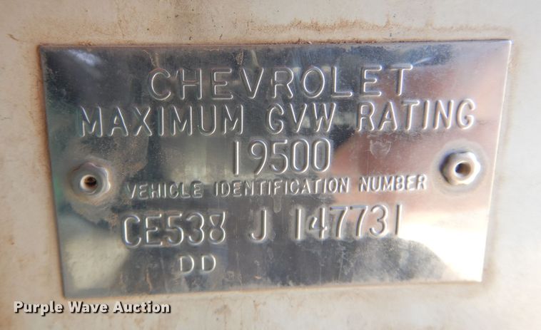 image for item DK0786 1968 Chevrolet  grain truck