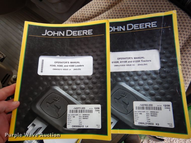 image for item DM6103 2012 John Deere 6125R  MFWD tractor