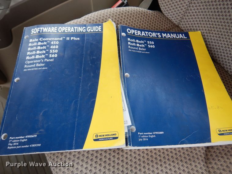 image for item DM6104 2017 New Holland Roll-Belt 560  round baler