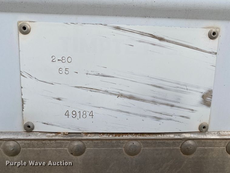 image for item DM8267 1980 Timpte Super Hopper  grain trailer