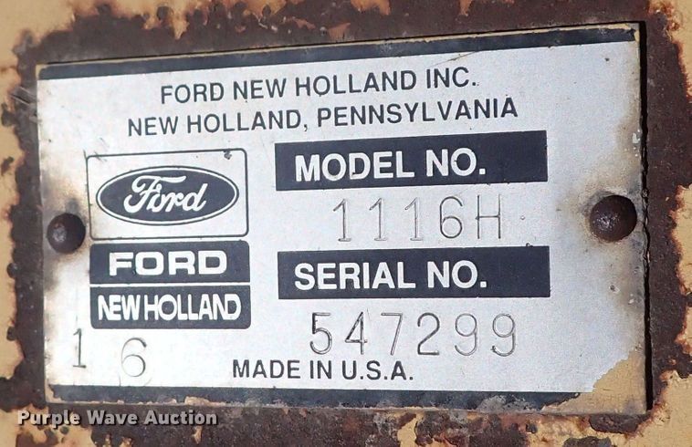 image for item DP4596 1990 New Holland 1118  windrower