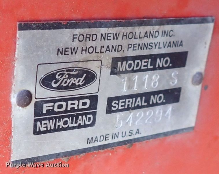 image for item DP4596 1990 New Holland 1118  windrower