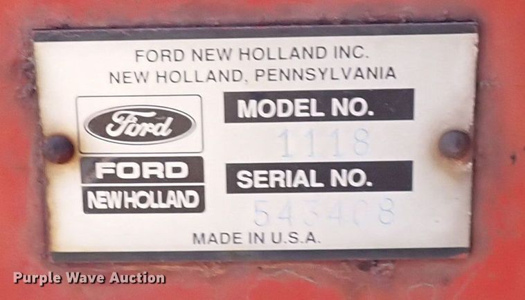 image for item DP4596 1990 New Holland 1118  windrower