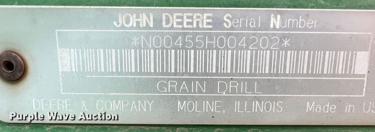 image for item EX9640 John Deere 455  grain drill