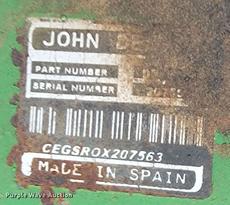 image for item JL9651 John Deere HX15  batwing rotary mower
