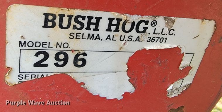 image for item JL9654 Bush Hog 296  rotary mower