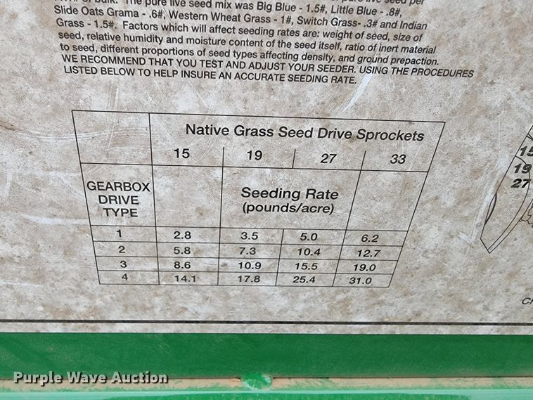 image for item JL9655 Great Plains NTS2509  no-till seeder