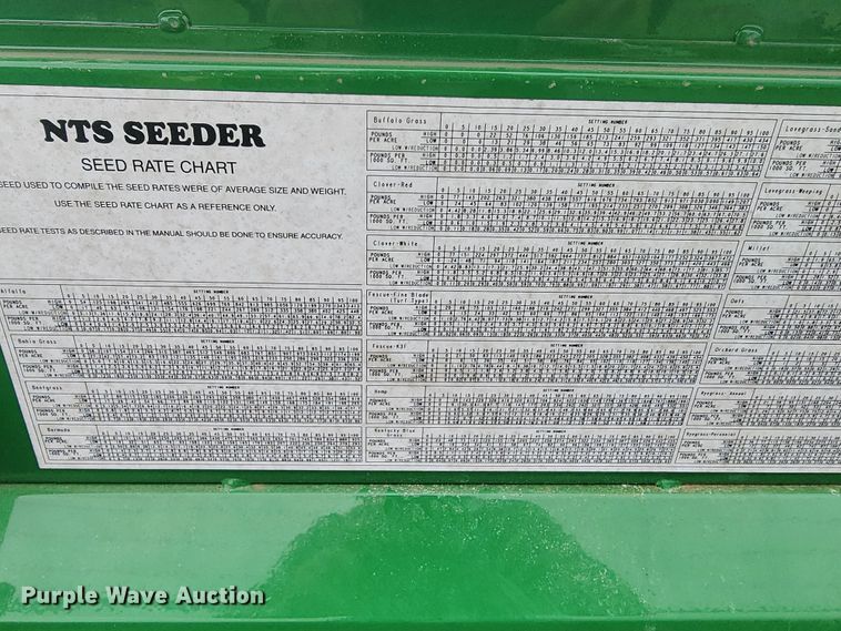 image for item JL9655 Great Plains NTS2509  no-till seeder