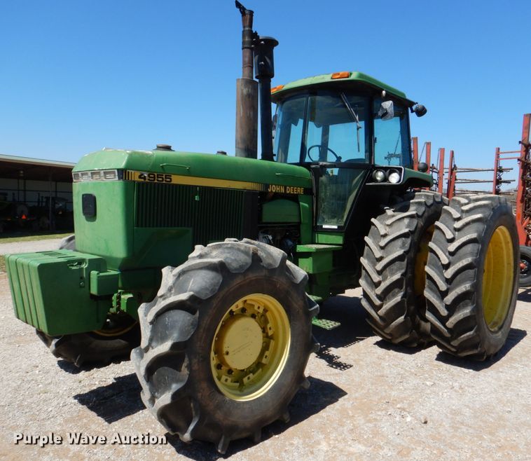 image for item KP9242 1989 John Deere 4955  MFWD tractor