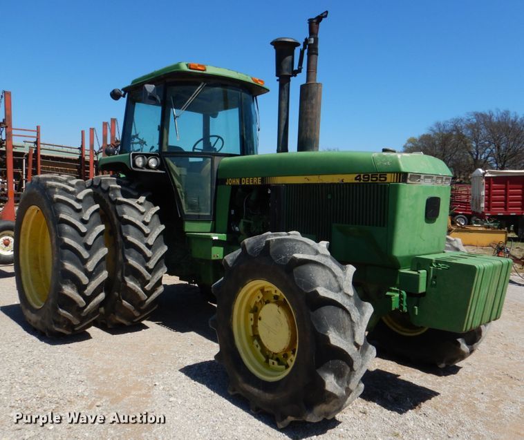 image for item KP9242 1989 John Deere 4955  MFWD tractor