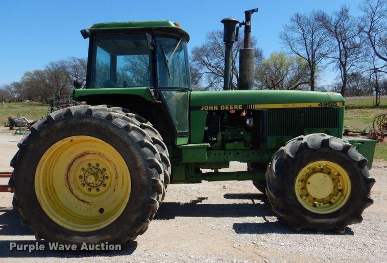 image for item KP9242 1989 John Deere 4955  MFWD tractor