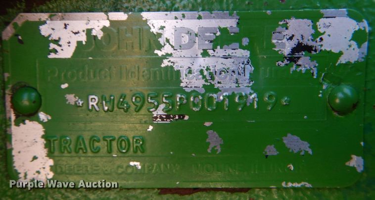 image for item KP9242 1989 John Deere 4955  MFWD tractor