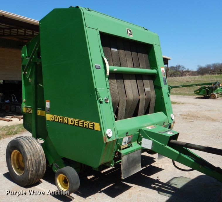 image for item KP9243 1998 John Deere 566  round baler