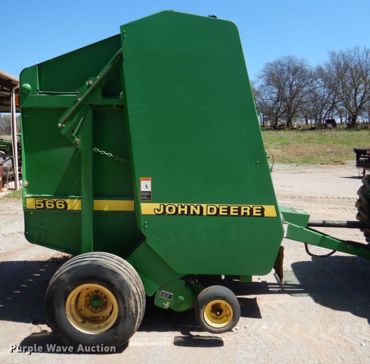 image for item KP9243 1998 John Deere 566  round baler