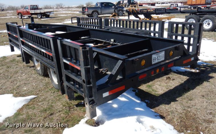 image for item KU9685 2017 Littrel Welding  windrower trailer