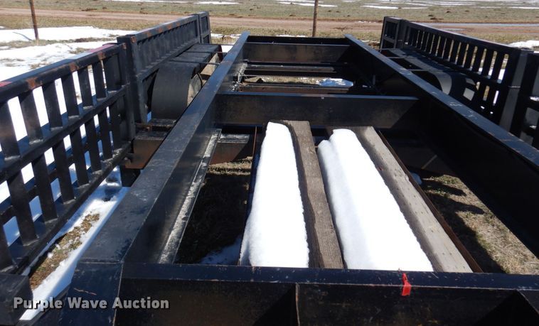 image for item KU9685 2017 Littrel Welding  windrower trailer