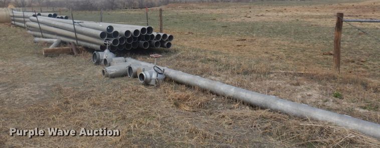 image for item KU9710 Approximately 53 gated aluminum irrigation pipe