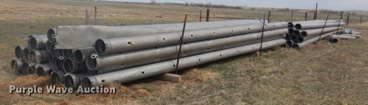 image for item KU9710 Approximately 53 gated aluminum irrigation pipe