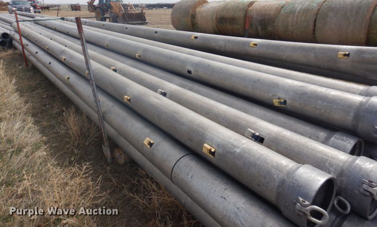 image for item KU9710 Approximately 53 gated aluminum irrigation pipe