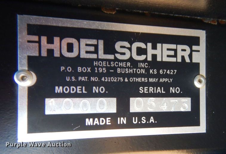 image for item KU9718 2017 Hoelscher 1000  bale accumulator