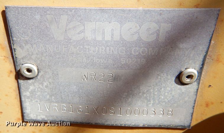 image for item LJ9916 Vermeer WR-22  hay rake