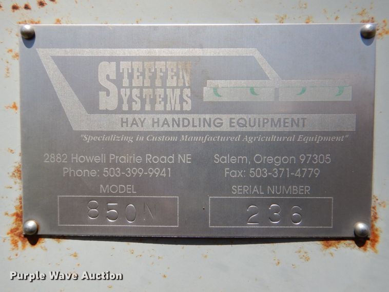 image for item MK9558 Steffen Systems 850N  bale accumulator