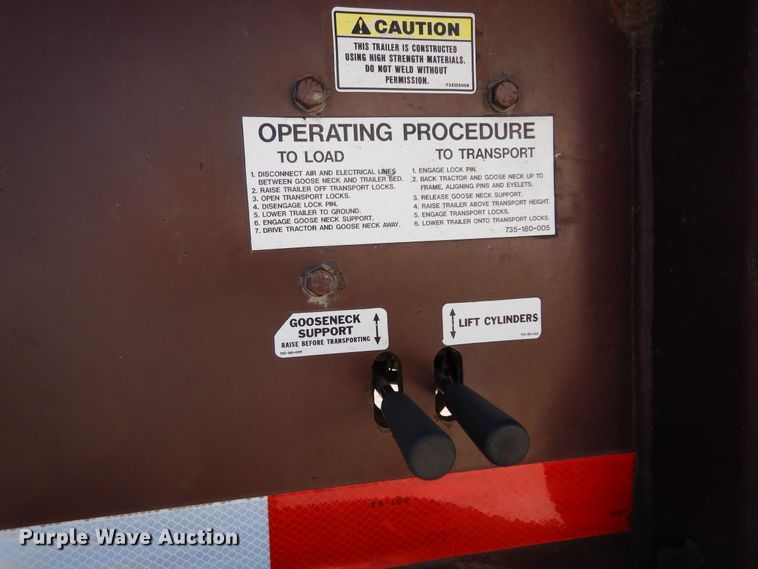 image for item DK0338 2000 Trail King TK110HDG-493  lowboy equipment trailer