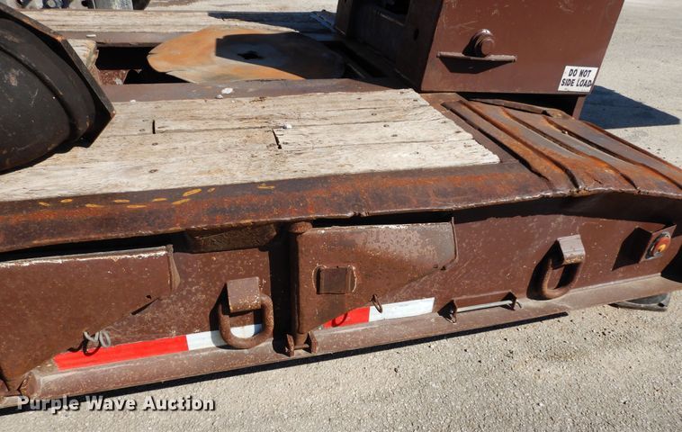 image for item DK0338 2000 Trail King TK110HDG-493  lowboy equipment trailer