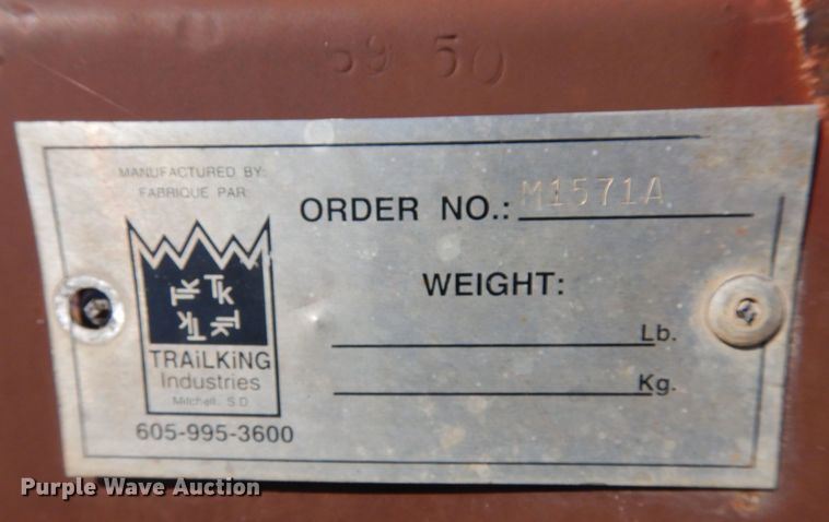 image for item DK0338 2000 Trail King TK110HDG-493  lowboy equipment trailer