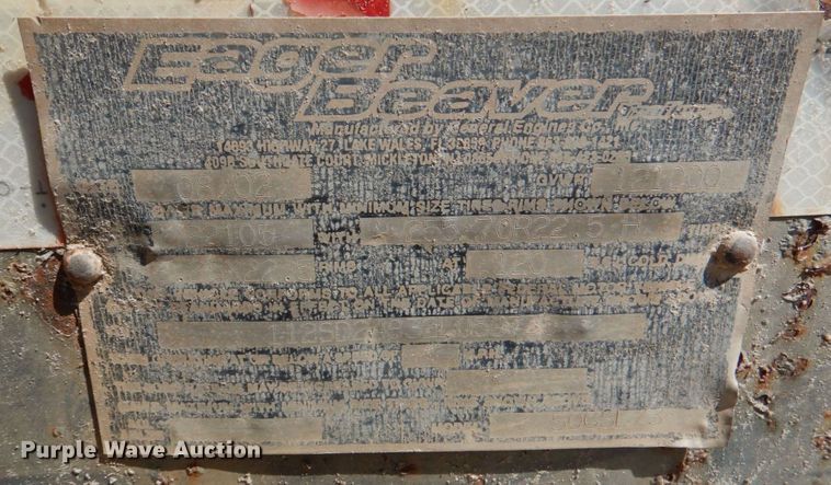 image for item DK3664 2002 Eager Beaver 50GSL  lowboy equipment trailer