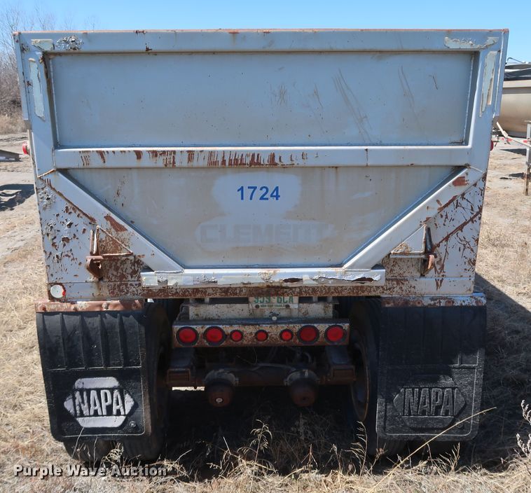 image for item DK3665 1996 Clement RKHS2824  end dump trailer
