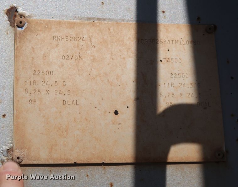 image for item DK3665 1996 Clement RKHS2824  end dump trailer