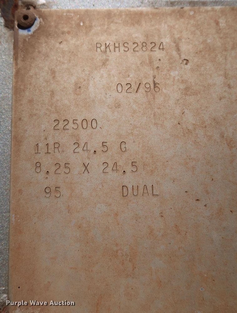 image for item DK3665 1996 Clement RKHS2824  end dump trailer