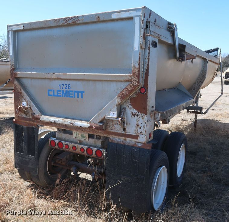 image for item DK3666 2000 Clement RKHS2825  end dump trailer