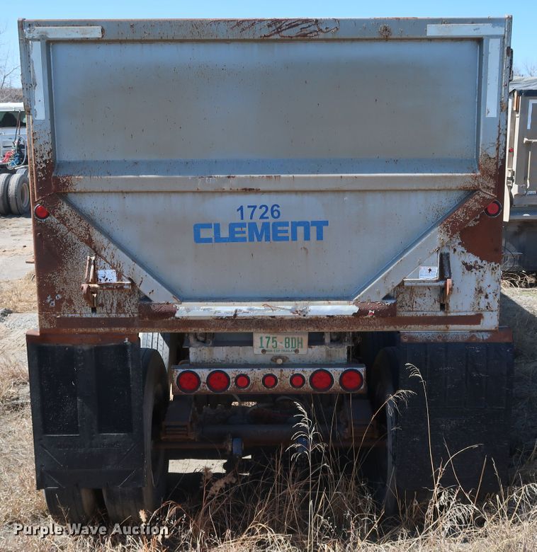image for item DK3666 2000 Clement RKHS2825  end dump trailer