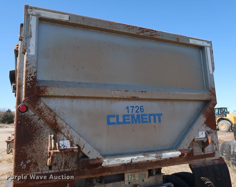 image for item DK3666 2000 Clement RKHS2825  end dump trailer