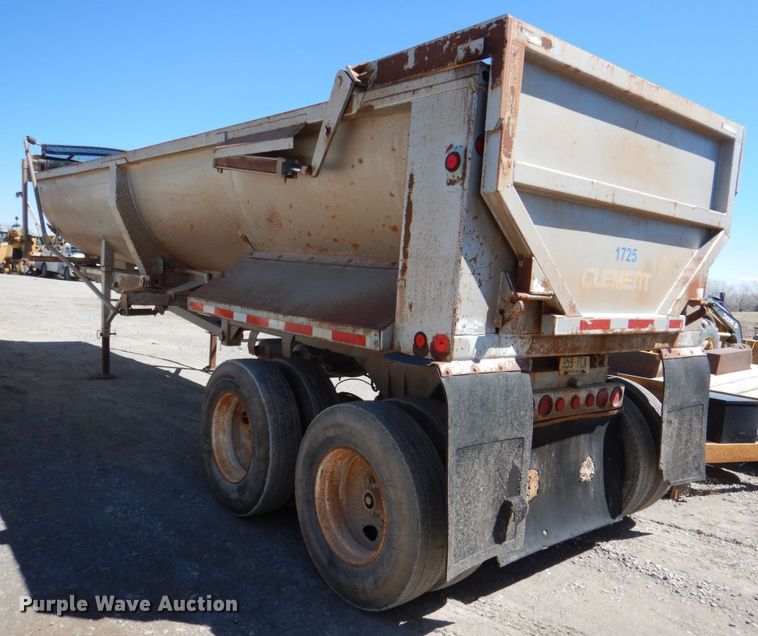 image for item DK3667 1996 Clement RKHS2824  end dump trailer