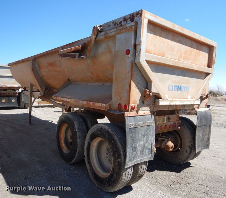 image for item DK3668 1995 Clement RKHS2824  end dump trailer