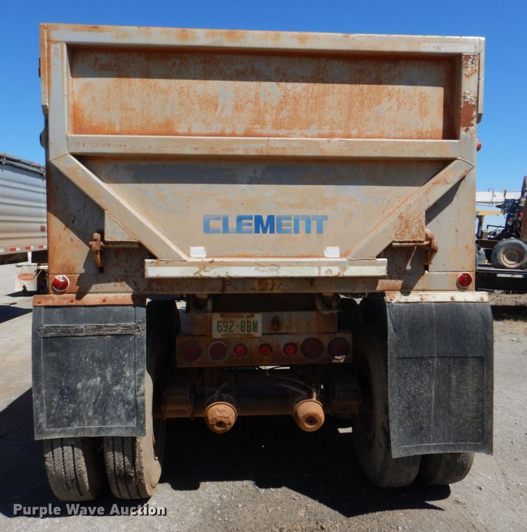 image for item DK3668 1995 Clement RKHS2824  end dump trailer