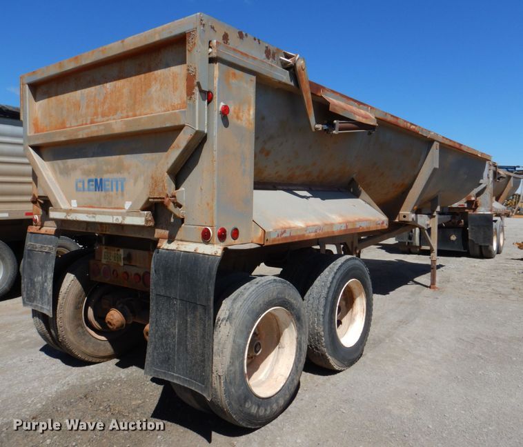 image for item DK3668 1995 Clement RKHS2824  end dump trailer