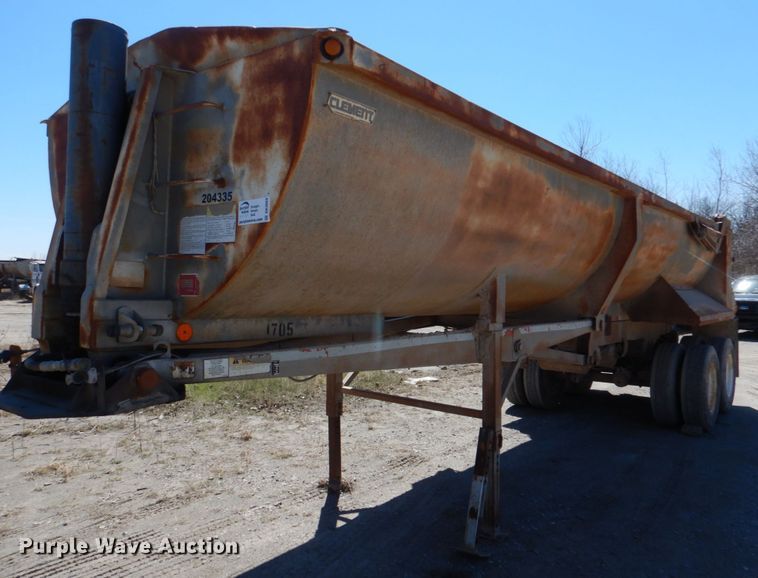 image for item DK3669 1995 Clement RKHS2824  end dump trailer