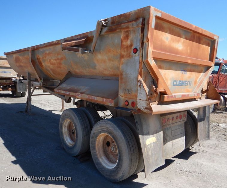 image for item DK3669 1995 Clement RKHS2824  end dump trailer
