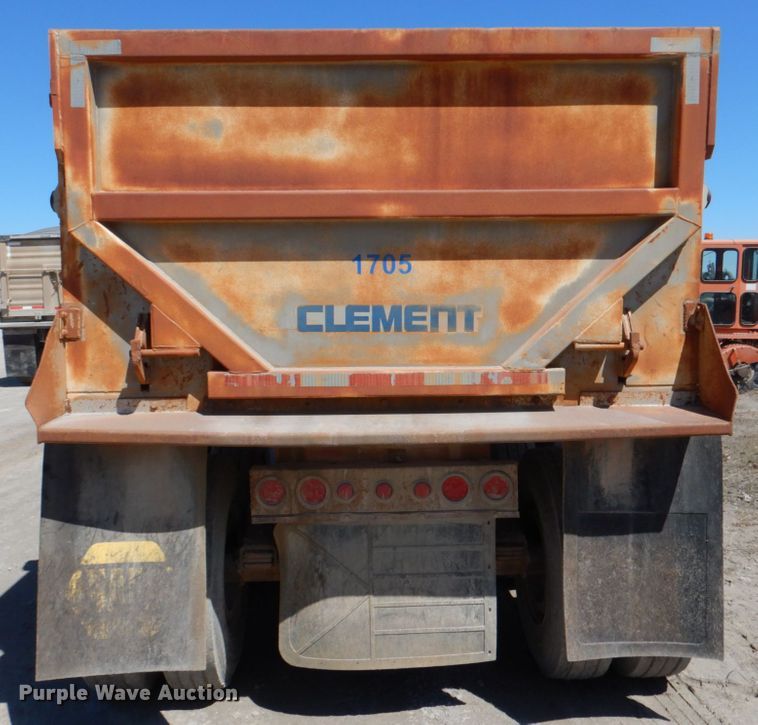 image for item DK3669 1995 Clement RKHS2824  end dump trailer