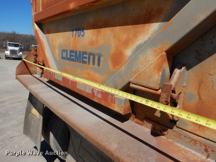 image for item DK3669 1995 Clement RKHS2824  end dump trailer