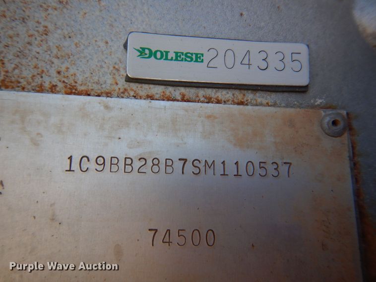 image for item DK3669 1995 Clement RKHS2824  end dump trailer